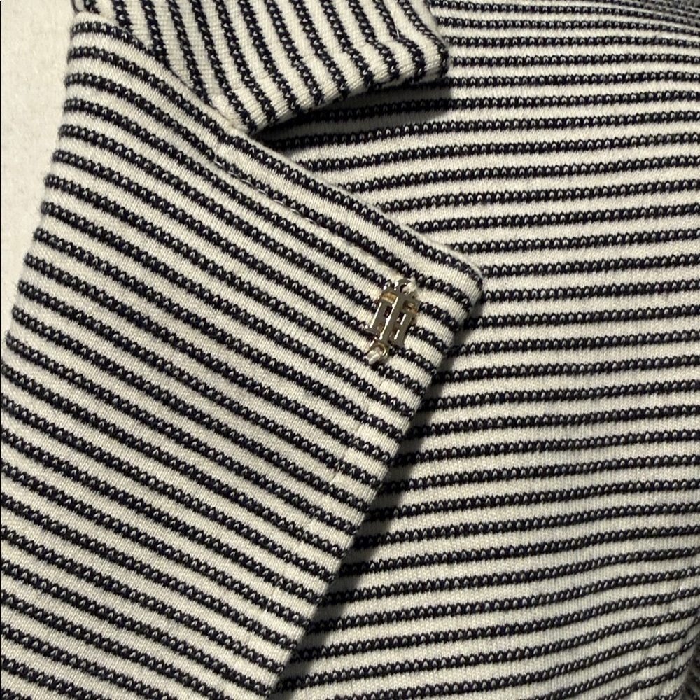 Women's Striped Blazer Jacket - Picture 2 of 10